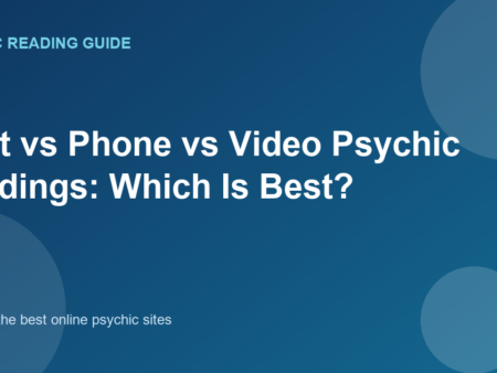 Chat vs Phone vs Video Psychic Readings: Which Is Best?